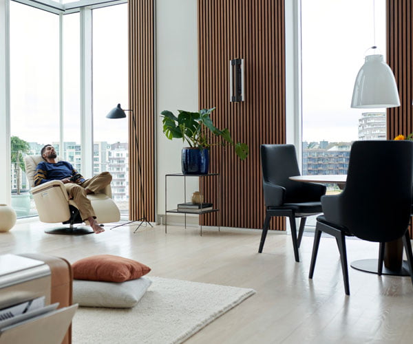 Motorized recliner and dining furniture from Stressless